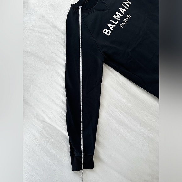 Balmain Foil Sweatshirt ‘Noir/Argent’ - Picture 15 of 16